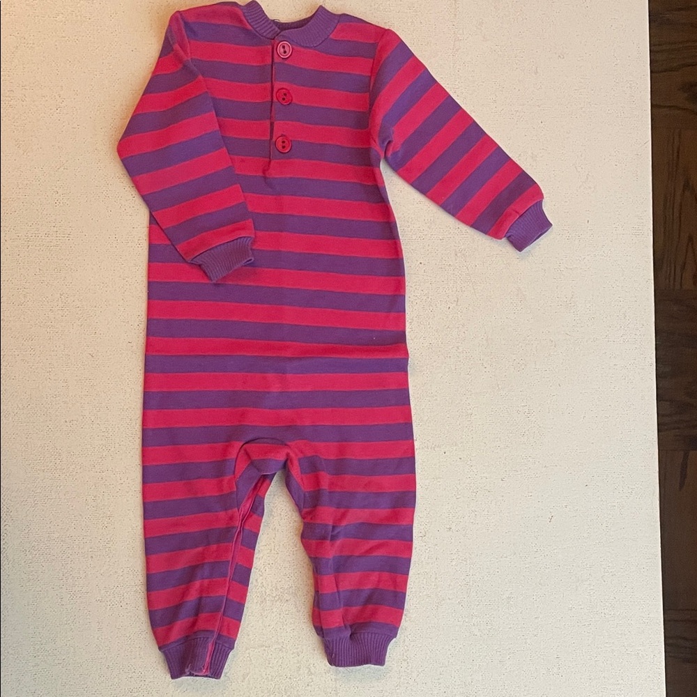 Wibbies Vintage One Piece Striped Romper